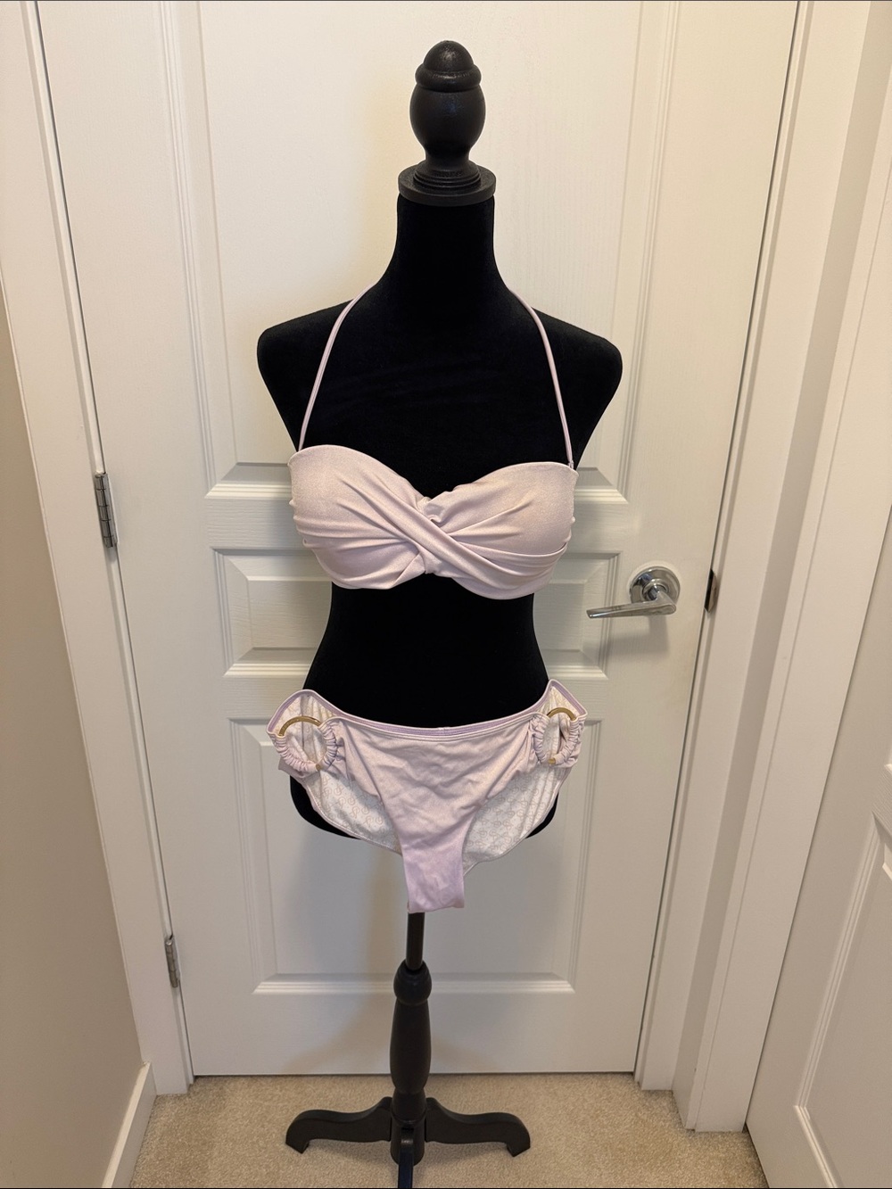 Victoria's Secret Light Lavender Twist Bandeau Bikini